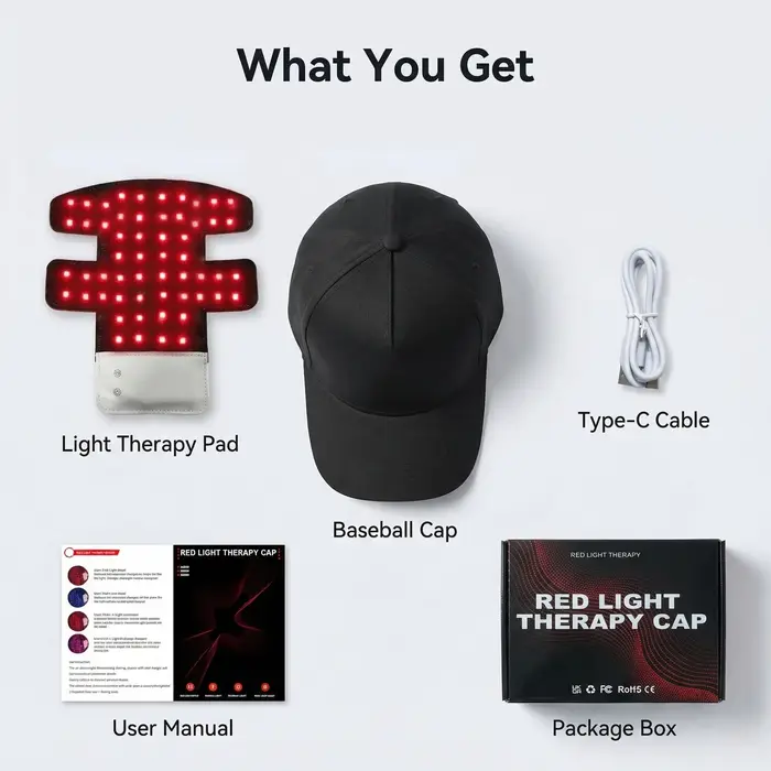 Casque de luminothérapie LED rouge JVV pour la repousse des cheveux