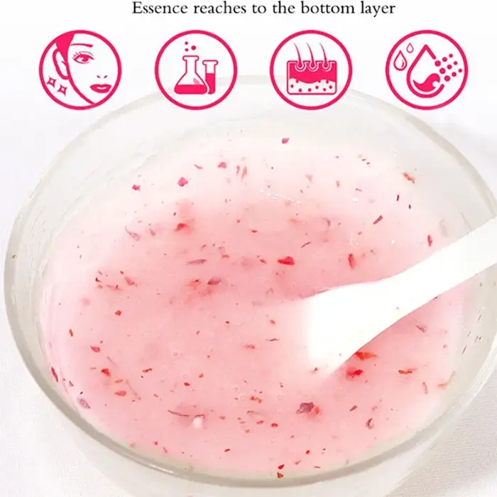 Masque Visage en Poudre de Gelée ADN de Saumon PDRN Acide Hyaluronique Vitamine C Collagène DIY Masques Végétaux Hydratation Profonde Nourrissant 350g