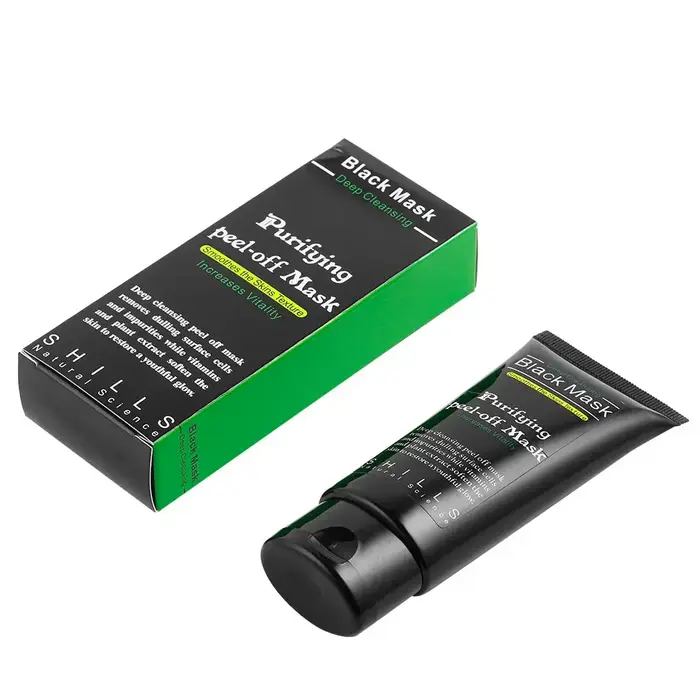 Charbon de bambou nouvelle aspiration visage nettoyage en profondeur masque de boue noire dissolvant de points noirs