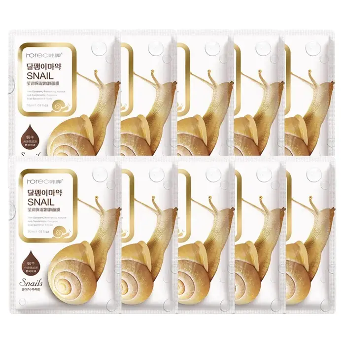 Masque Facial hydratant d'escargot