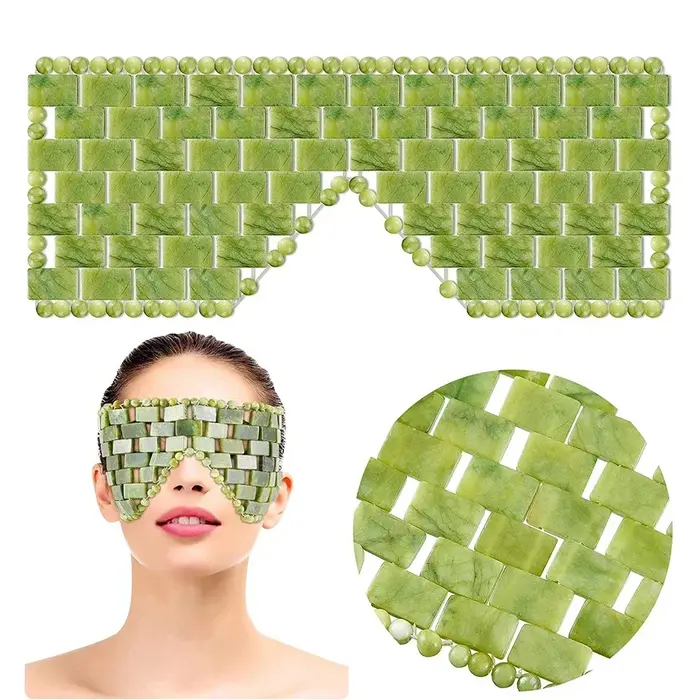 Masque pour les yeux en Jade rafraîchissant masseur