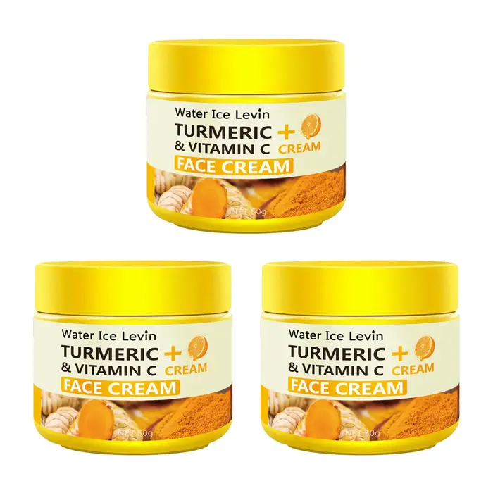 Crème pour le visage au curcuma et à la vitamine C - Hydrate en profondeur