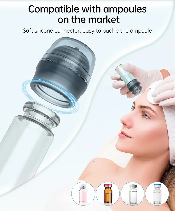 Applicateur de Sérums Réutilisable à Micro-aiguilles Hydratantes avec 64