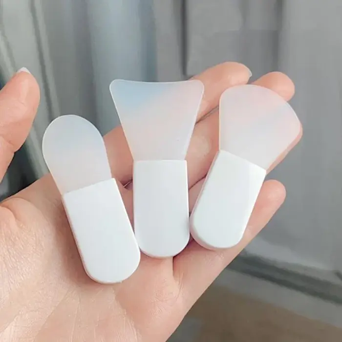 Brosse pour masque Facial en Silicone, 3 pièces, crème pour le visage et les yeux, applicateur de ma