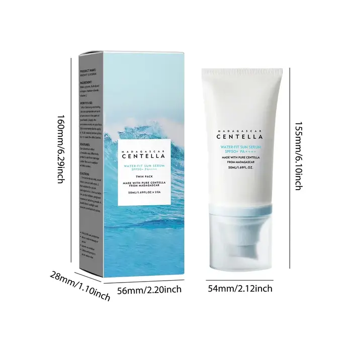 Crème solaire SPF50+ Centella – Protection UV forte à base d'eau avec soin hydratant
