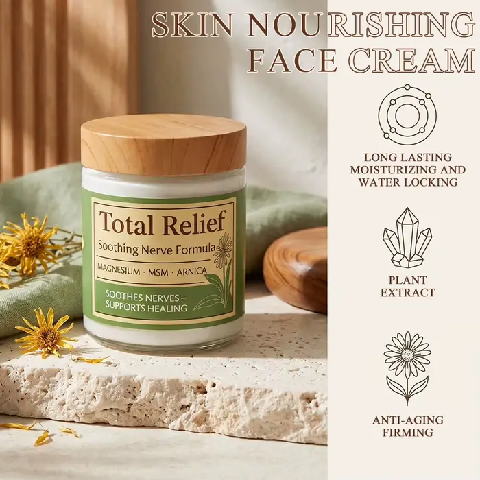 Crème Hydratante Quotidienne Douce pour le Visage – Soin Anti-Âge et Raffermissant Jour & Nuit pour une Peau Lisse