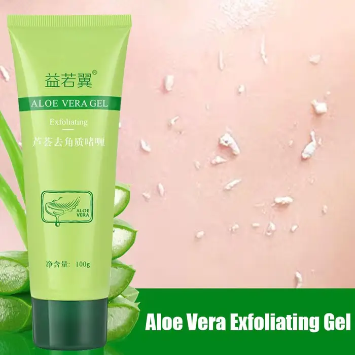 Gel exfoliant pour le visage à l'aloe vera