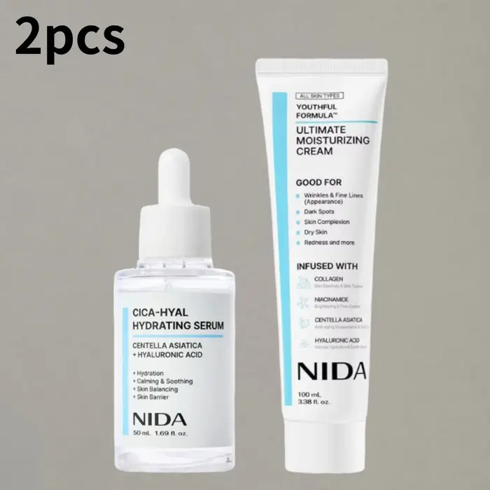 Kit de soin de la peau NIDA de Corée - Crème hydratante ultime