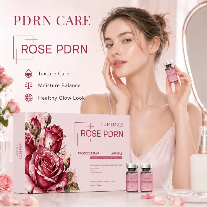 NOUVEAU Sérum PDRN Rose 2026 – Solution Liquide Hydratante Raffermissante Éclatante – Essence Faciale SANENDI PDRN Rose – Soin Coréen pour la Peau – 10 ampoules