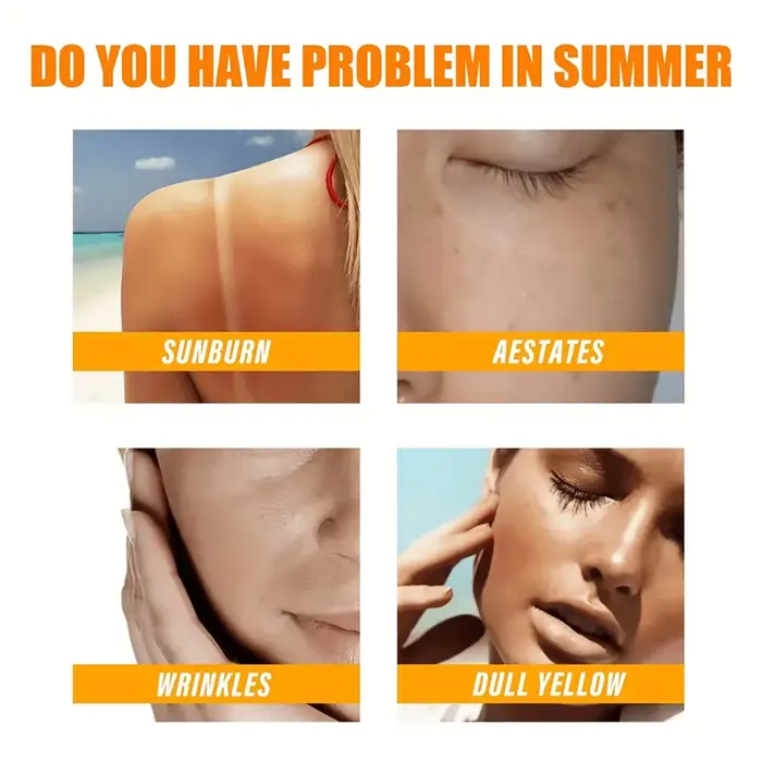 Crème solaire blanchissante pour le visage et le corps