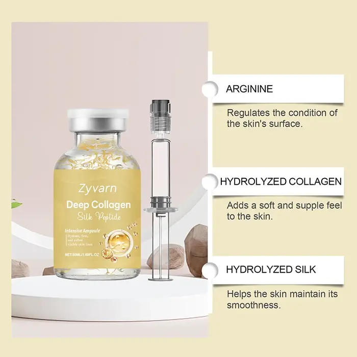 Sérum Ampoule PDRN ADN de Saumon Collagène Hydratant en Profondeur Essence Faciale Soin Doux pour la Peau
