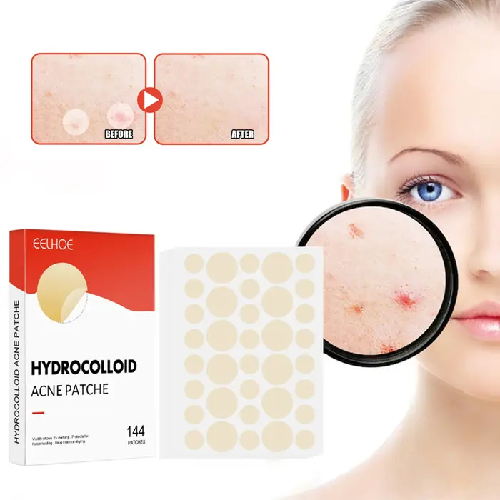 Lot de 144 patchs invisibles professionnels pour le soin de la peau du visage