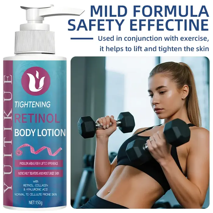La Lotion pour le corps au rétinol améliore visiblement la fermeté et hydrate la peau