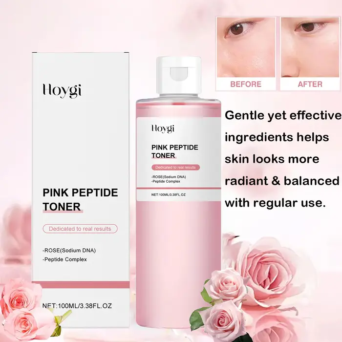 Tonique à l'essence de Rose brillant pour la peau