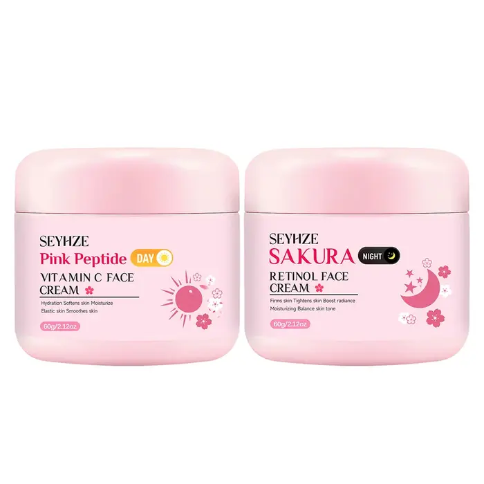 Crème de jour et de nuit SEYHZE Sakura riche en rétinol + vitamine C/E