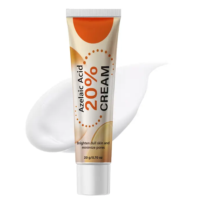 Crème pour le visage à l'acide azélaïque à 20 %, contrôle du sébum, atténue les marques cutanées, resserre les pores, apaise la peau rugueuse, éclaircissement doux, soin du visage quotidien