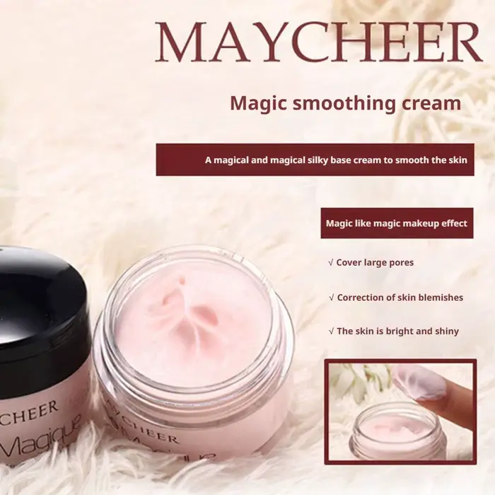 MAYCHEER Base Magique Transformante Lissante Crème de Maquillage Hydratante Unifiante Éclaircissante pour les Pores et le Teint
