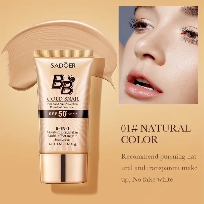 SADOER Gold Snail crème solaire BB fond de teint correcteur