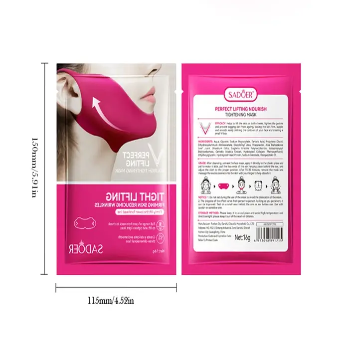 2/5 pièces masque de Lifting du visage en forme de V