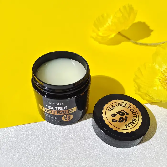 Crème de soin des pieds à l'arbre à thé ENVISHA, talons fendillés, peau lisse, hydratation intense, élimination des callosités, réparation, anti-dessèchement, exfoliation