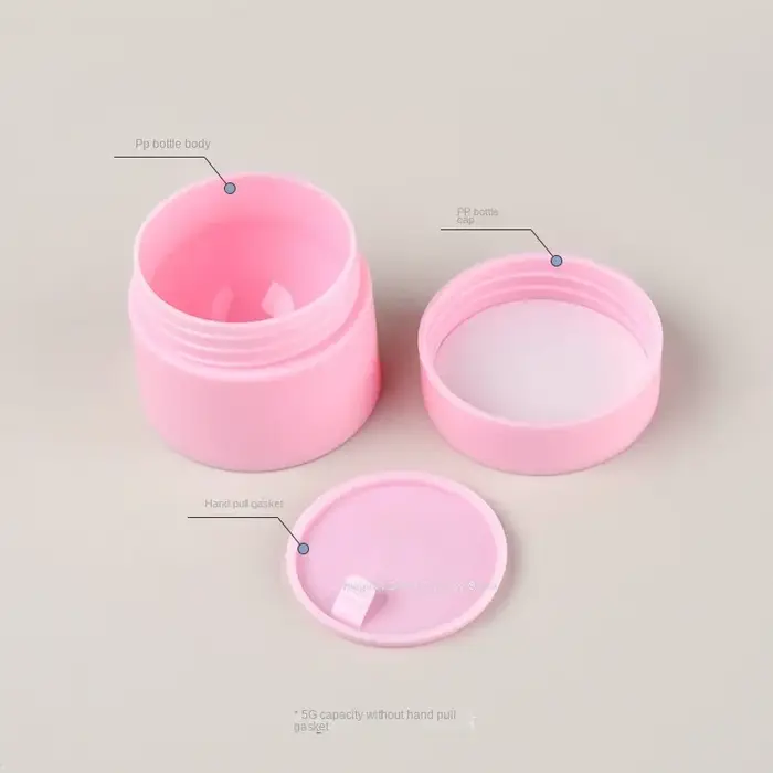 Pot de maquillage vide rond en plastique 5g/15g/20g/30g/50g