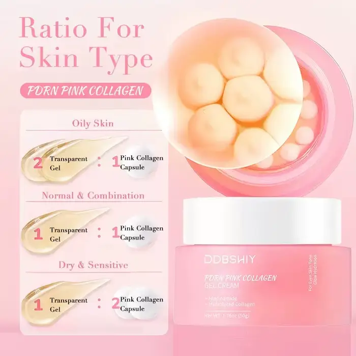 Crème pour le visage au collagène et aux perles pour femmes