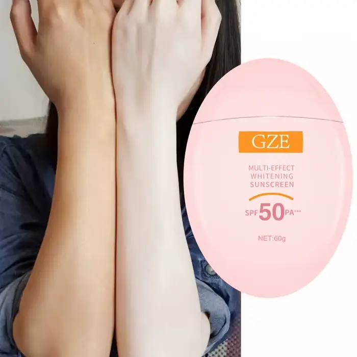 GZE LOTION SUNSCREEN MINERAL : SPF50 UVA UVB à large spectre, protection du visage et du cou, crème