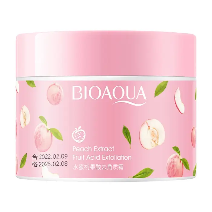 BIOAQUA miel pêche exfoliant crème pour le visage gommage