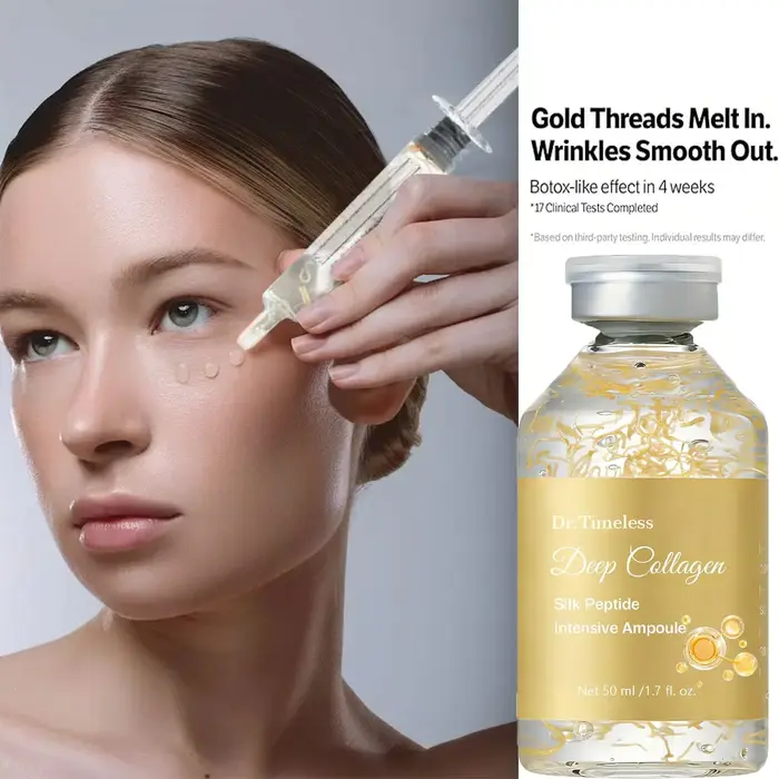 Ampoule de peptides de soie | Sérum anti-âge avec collagène et complexe de 30