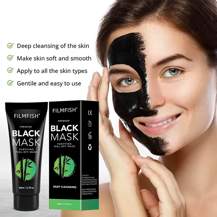 Masque au charbon de bambou pour points noirs