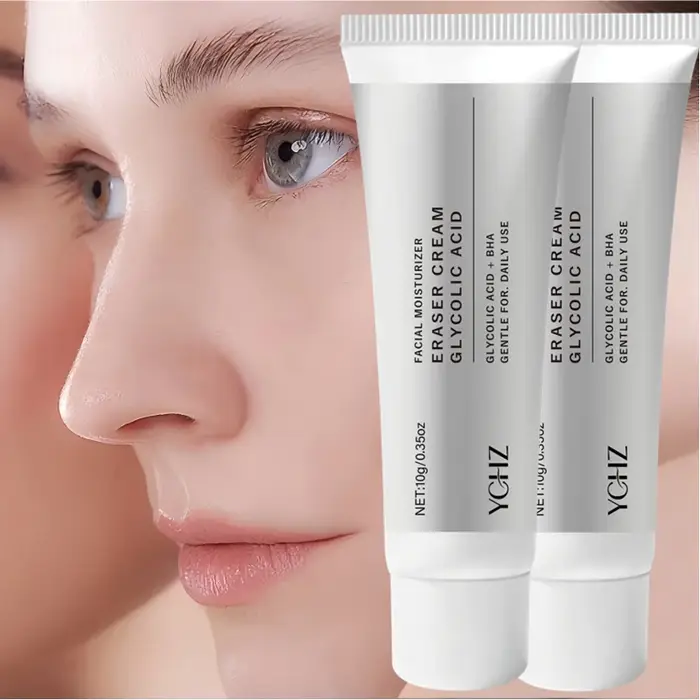 Crème gel hydratante contenant de l'acide glycolique et de l'acide salicylique - Hydratation intense, lisse et délicate, convient pour une utilisation de jour et de nuit, formule hypoallergénique, con