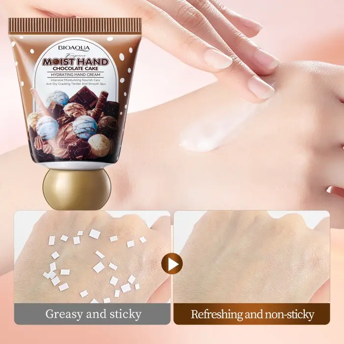 BIOAQUA crème pour les mains au chocolat hydratant nourrissant Anti-âge Anti-rides crèmes blanchissantes