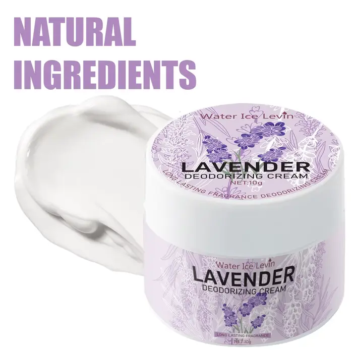 Crème déodorante contenant des ingrédients floraux