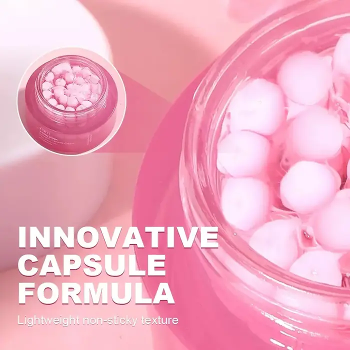 Crème Coréenne PDRN au Collagène Rose et Niacinamide pour un Teint Uniforme – Hydratant Visage Léger Non Gras