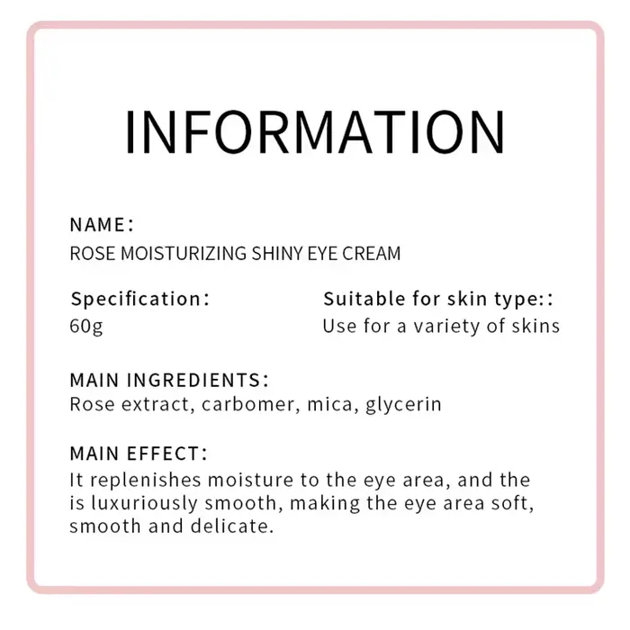 SADOER Rose crème pour les yeux Anti cernes élimination des poches