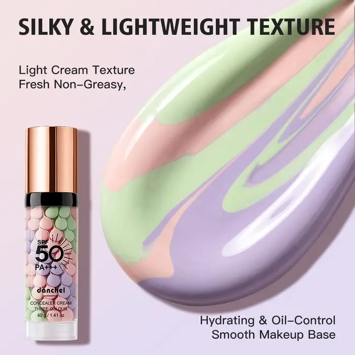 Crème Correctrice Solaire 3 Couleurs Hydratante SPF50+ Protection