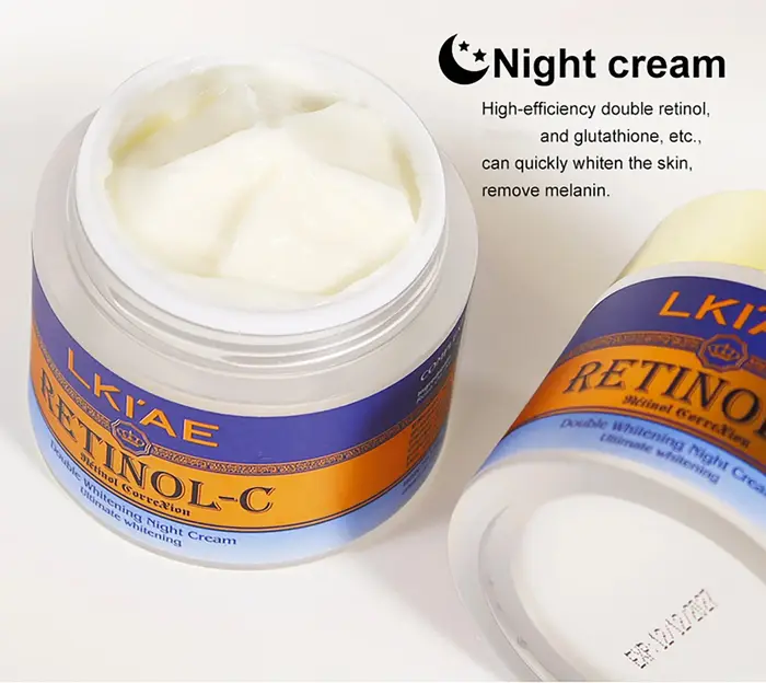 LKIAE crème visage jour et nuit d'escargot naturel et rétinol