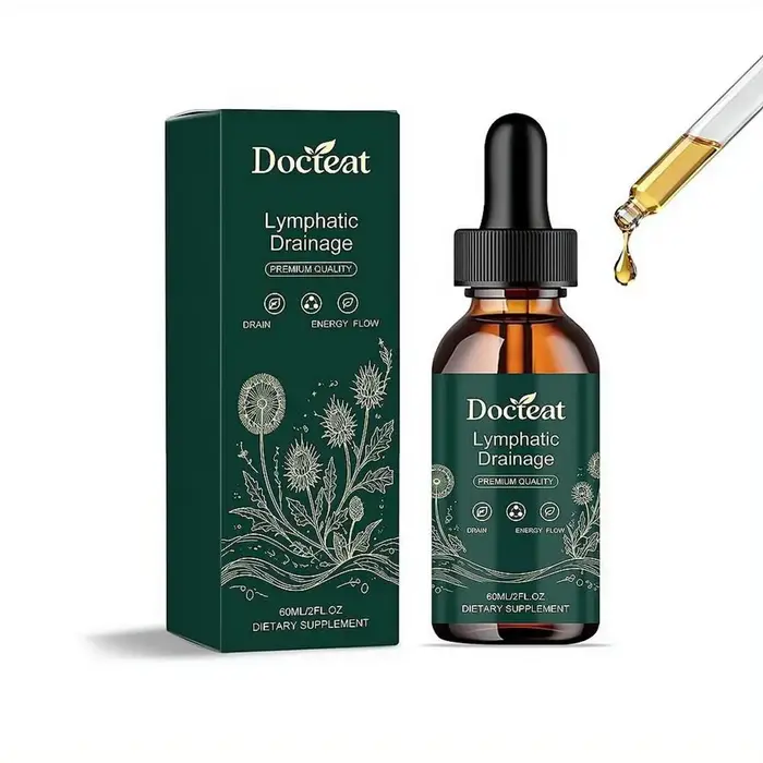 Gouttes de soutien hépatique et de drainage lymphatique avancé avec chardon-Marie et pissenlit – Nettoyant détoxifiant