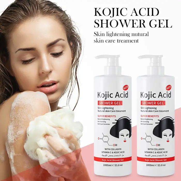 Gel douche à l'acide kojique