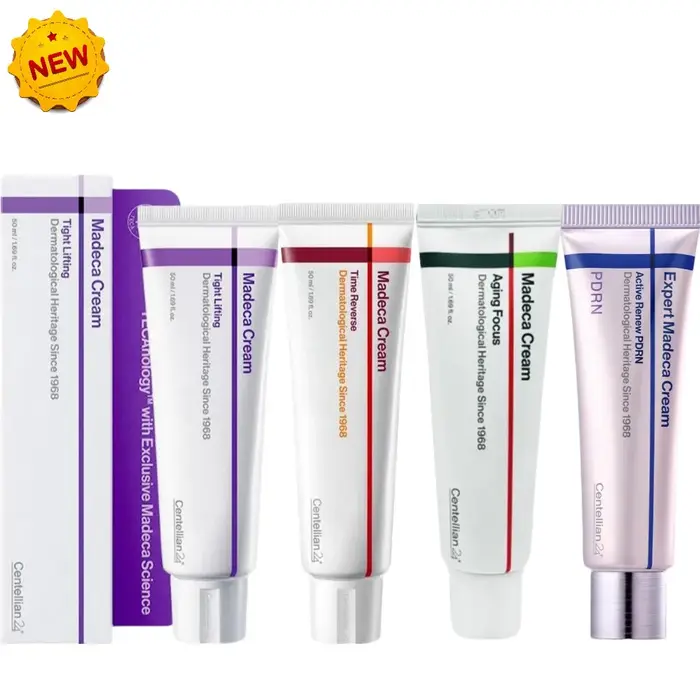 Crème Madeca Time Reverse 50ml, hydratant anti-âge, la centella asiatica apaise la peau, répare la barrière cutanée, soin coréen pour la peau