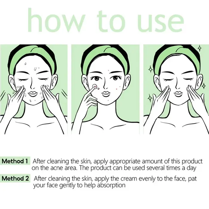Crème Visage Anti-Acné à Base de Plantes