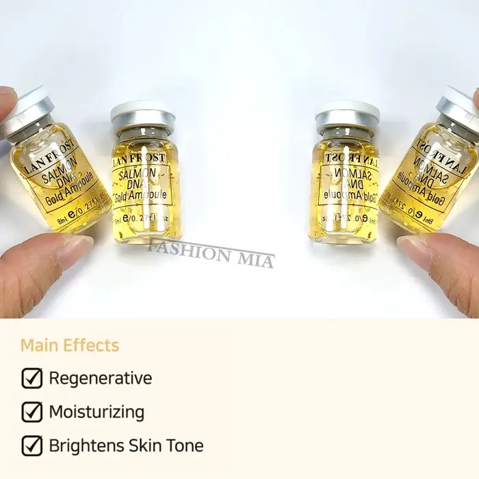 Kit Sérum Booster pour la Peau à l'ADN de Saumon et Or 8ml