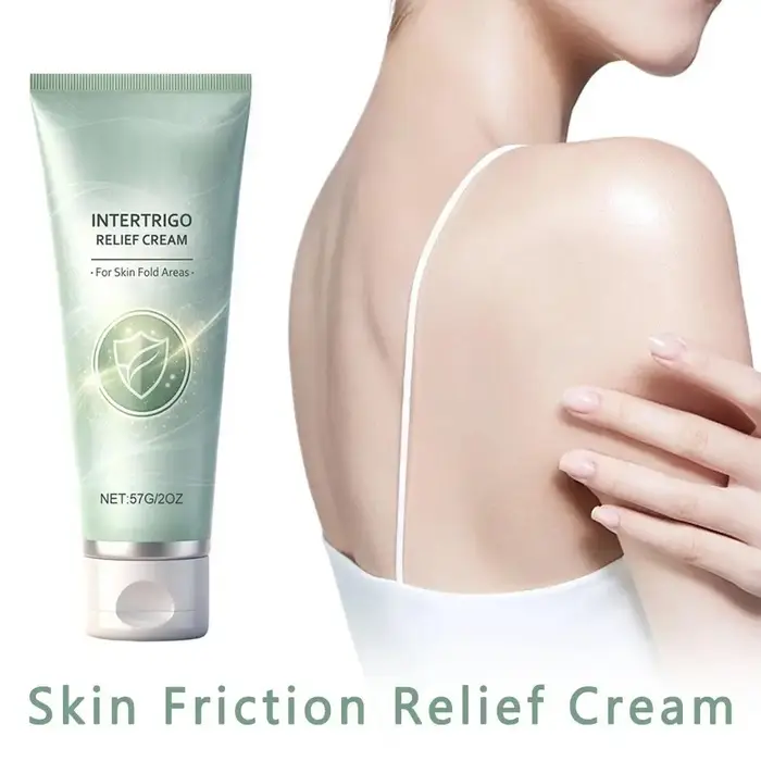 Crème Apaisante Intertrigo Anti-Frottement, Pommade Hydratante Profonde et Apaisante pour les Zones Irritées et les Pliages Cutanés