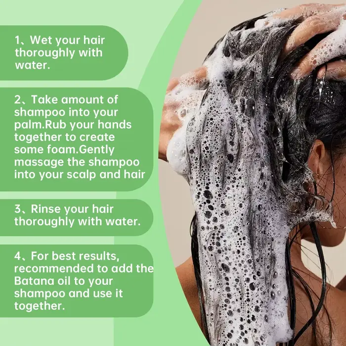 Shampoing à l'huile de Batana, apaisant pour le cuir chevelu, réparation Intense, nourrissant, avec
