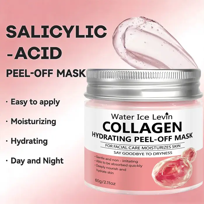 Masque peel off au collagène et acide hyaluronique