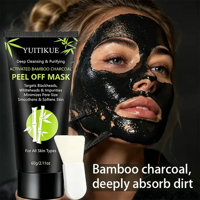 Masque peel-off au charbon de bambou activé