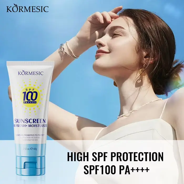 Crème solaire probiotique pour le visage