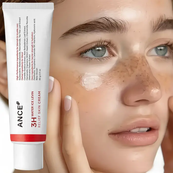 Crème Apaisante Douce à la Centella et Niacinamide : Hydratation, Réparation de la Barrière Cutanée, Teint Uniforme pour Peaux Sensibles – Hydratant Quotidien Visage
