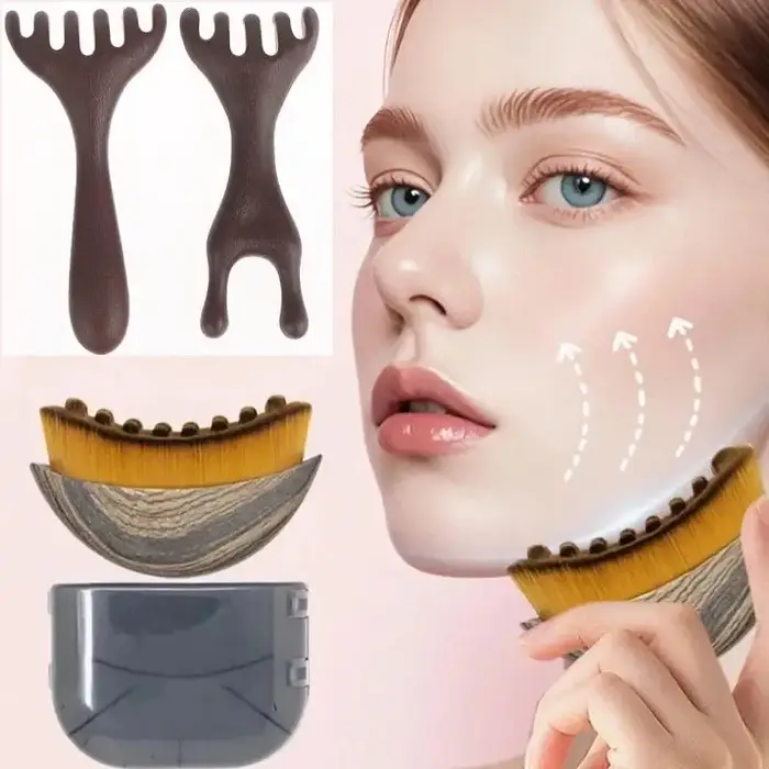 Brosse de massage lymphatique pour le visage
