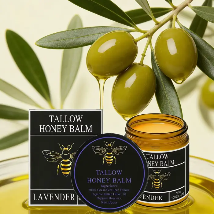 Baume au suif et au miel hydratation intense soin du visage raffermissant hydratant rajeunissant crème au